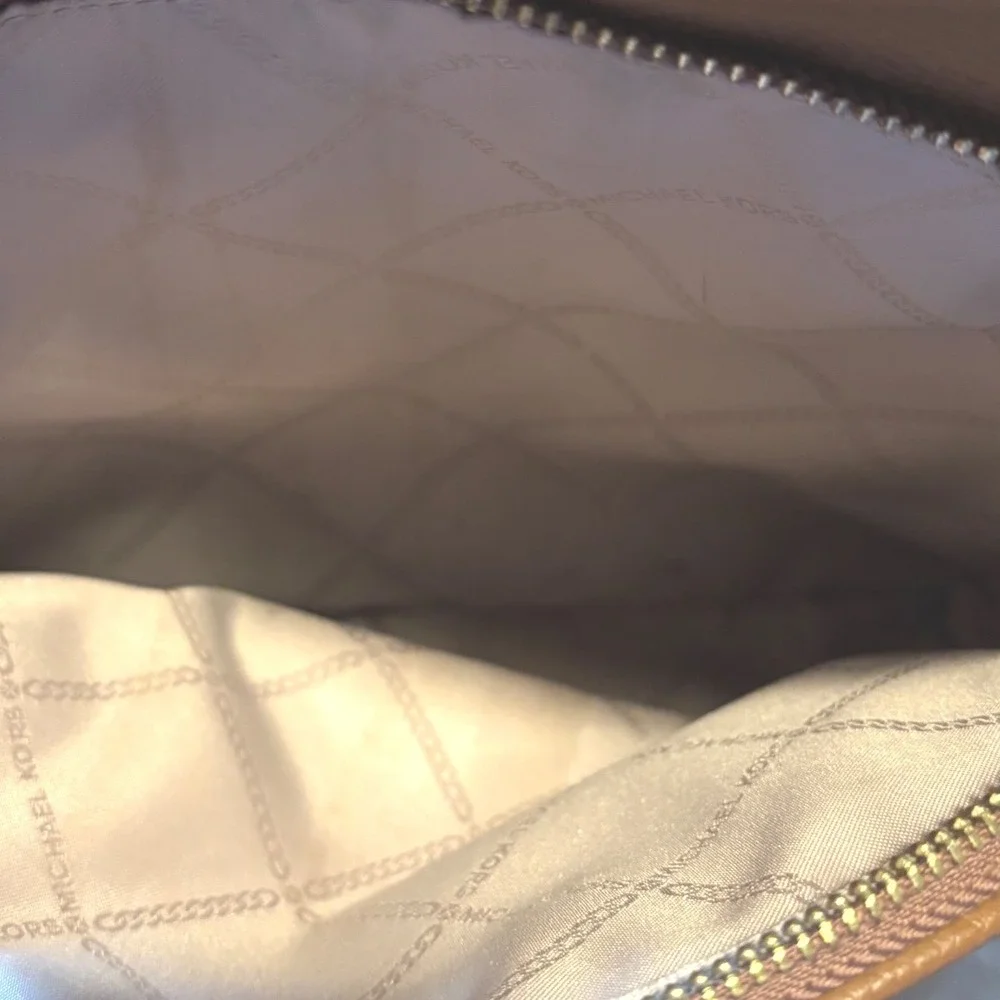 MICHAEL KORS Tan Pebble Leather Small Backpack Bag‎ Gold Hardware - Picture 11 of 11